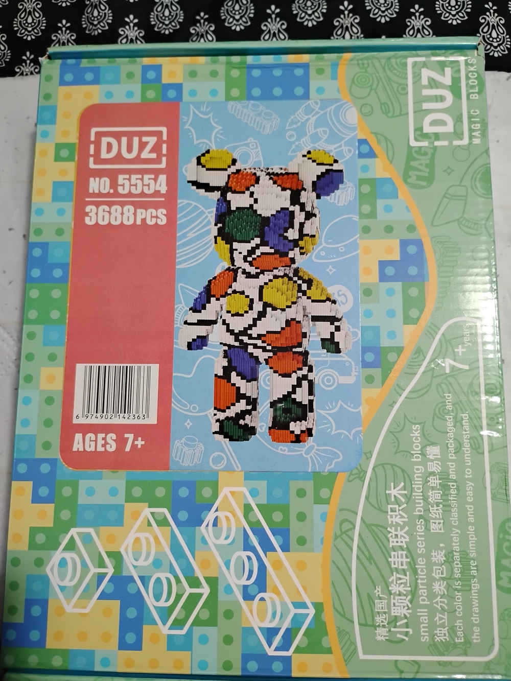 Multicolor Bear Building Block Set - 3688 PCS